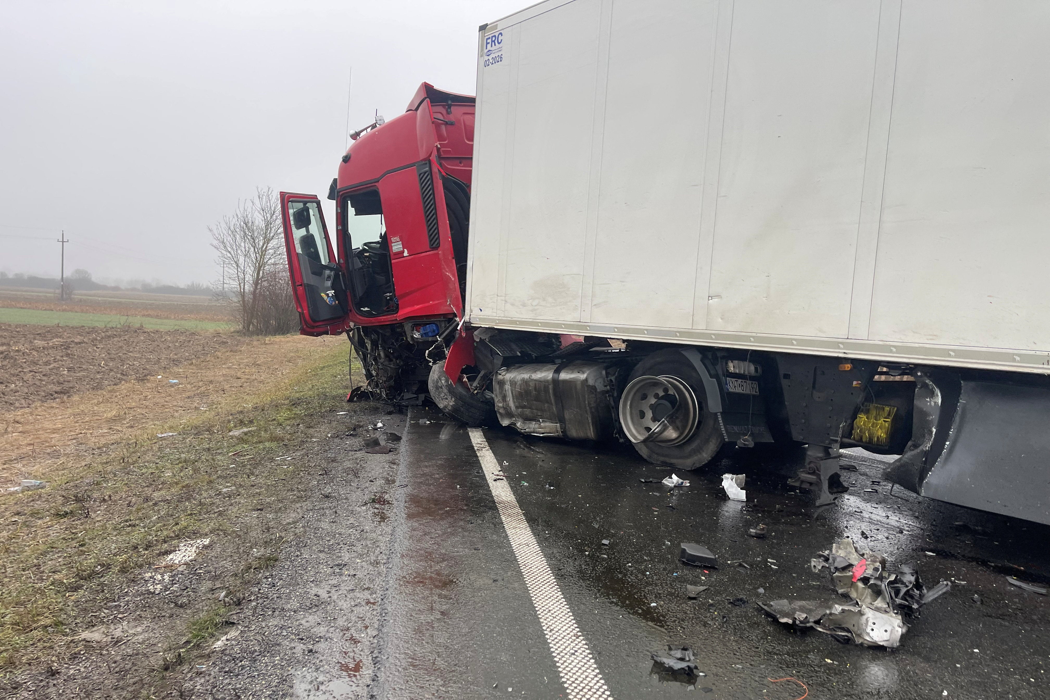 <p>The minibus carrying the PAOK fans collided with a lorry in Romania</p>