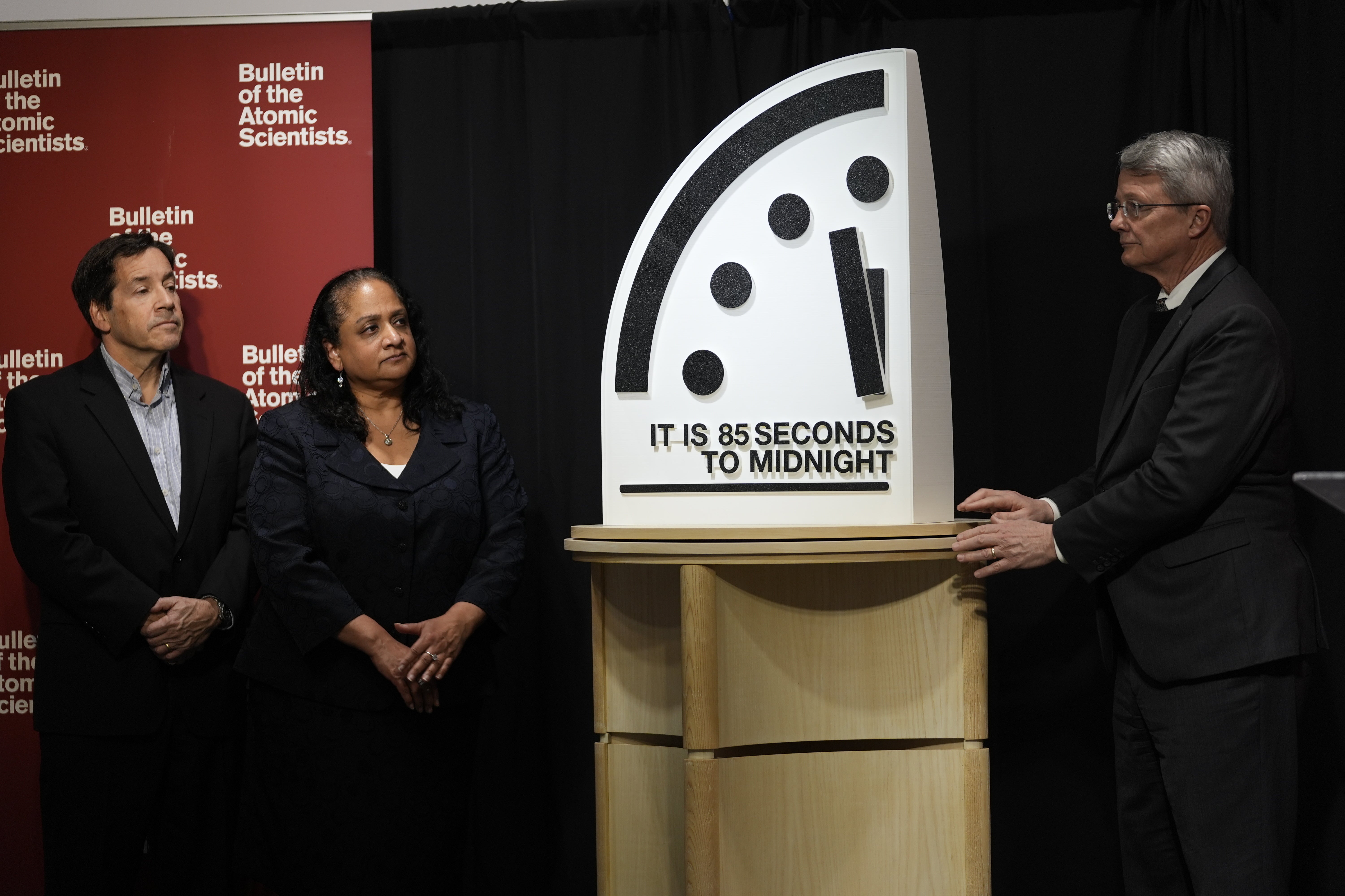 The Doomsday Clock is now 85 seconds to midnight