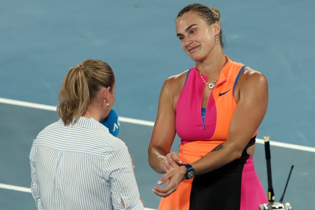 <p>Aryna Sabalenka is through to the Australian Open semi-finals</p>