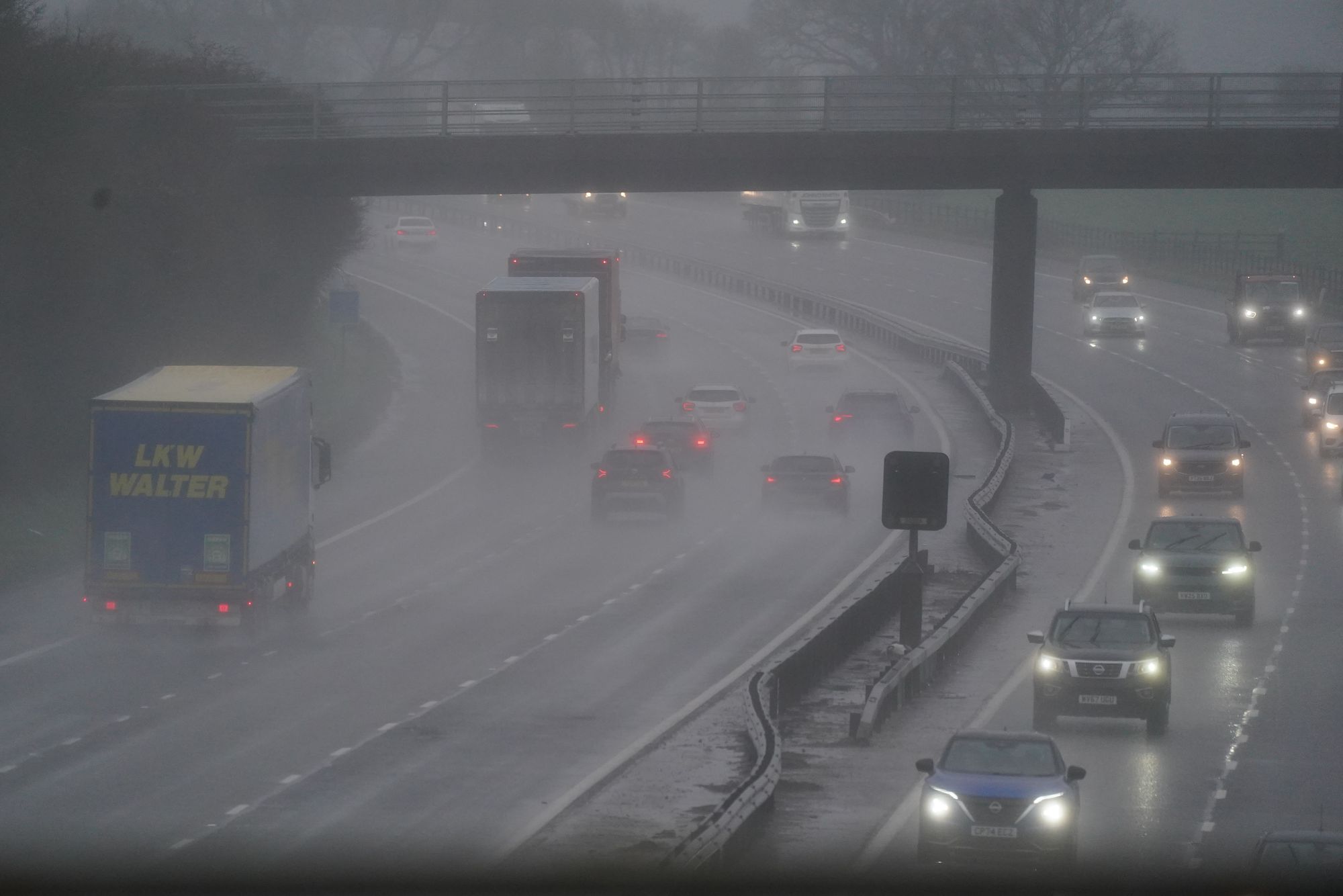 Drivers were asked to be careful in traffic