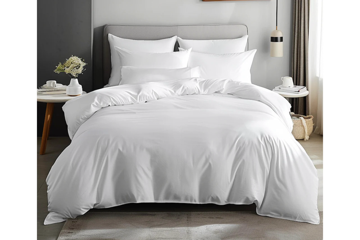 best bamboo bedding indybest review Luff Sleep silverlining organic bamboo duvet set