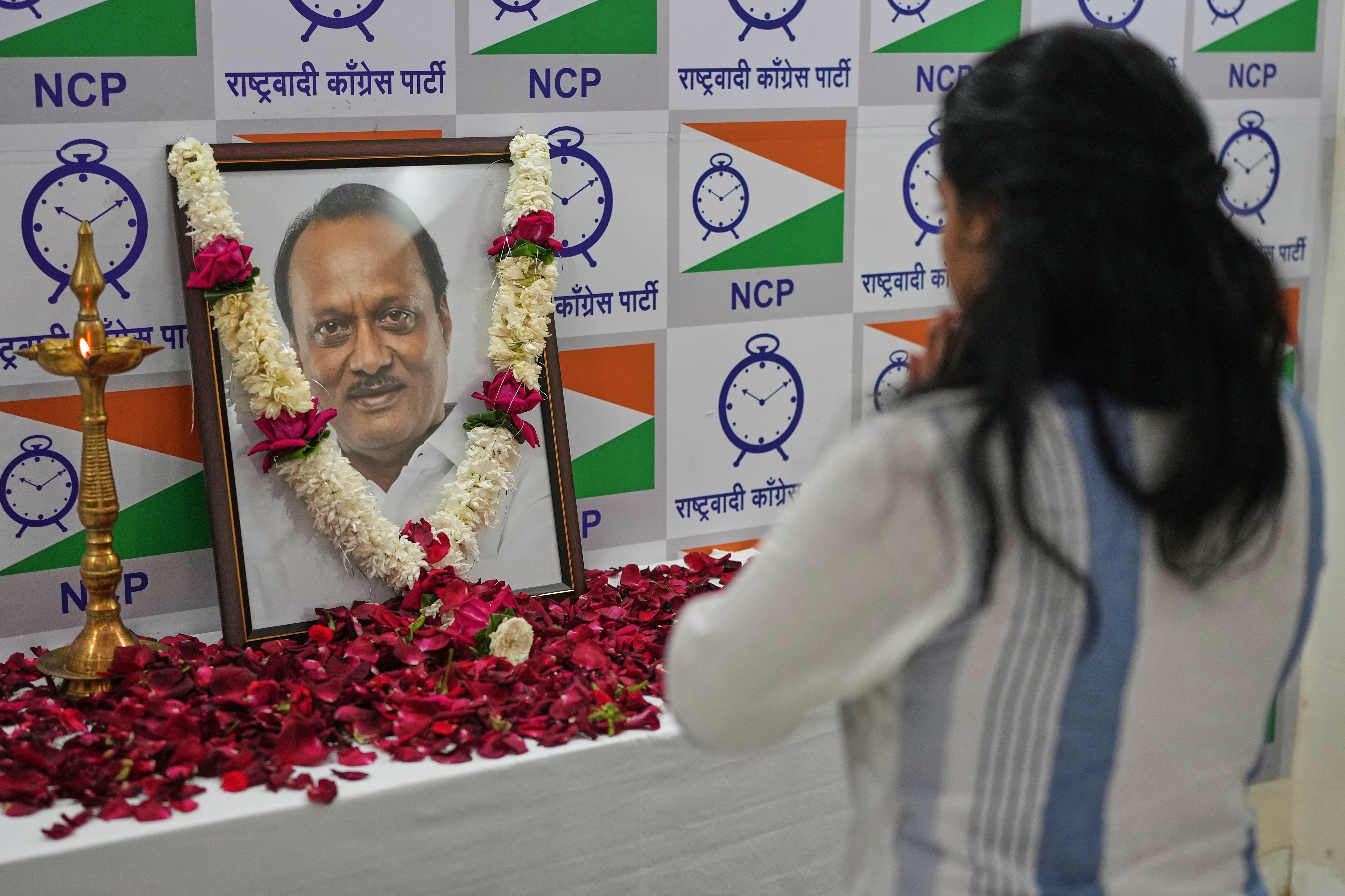 <p>Ajit Pawar, the deputy chief minister of Maharashtra, was killed along with four others after his plane crashed</p>