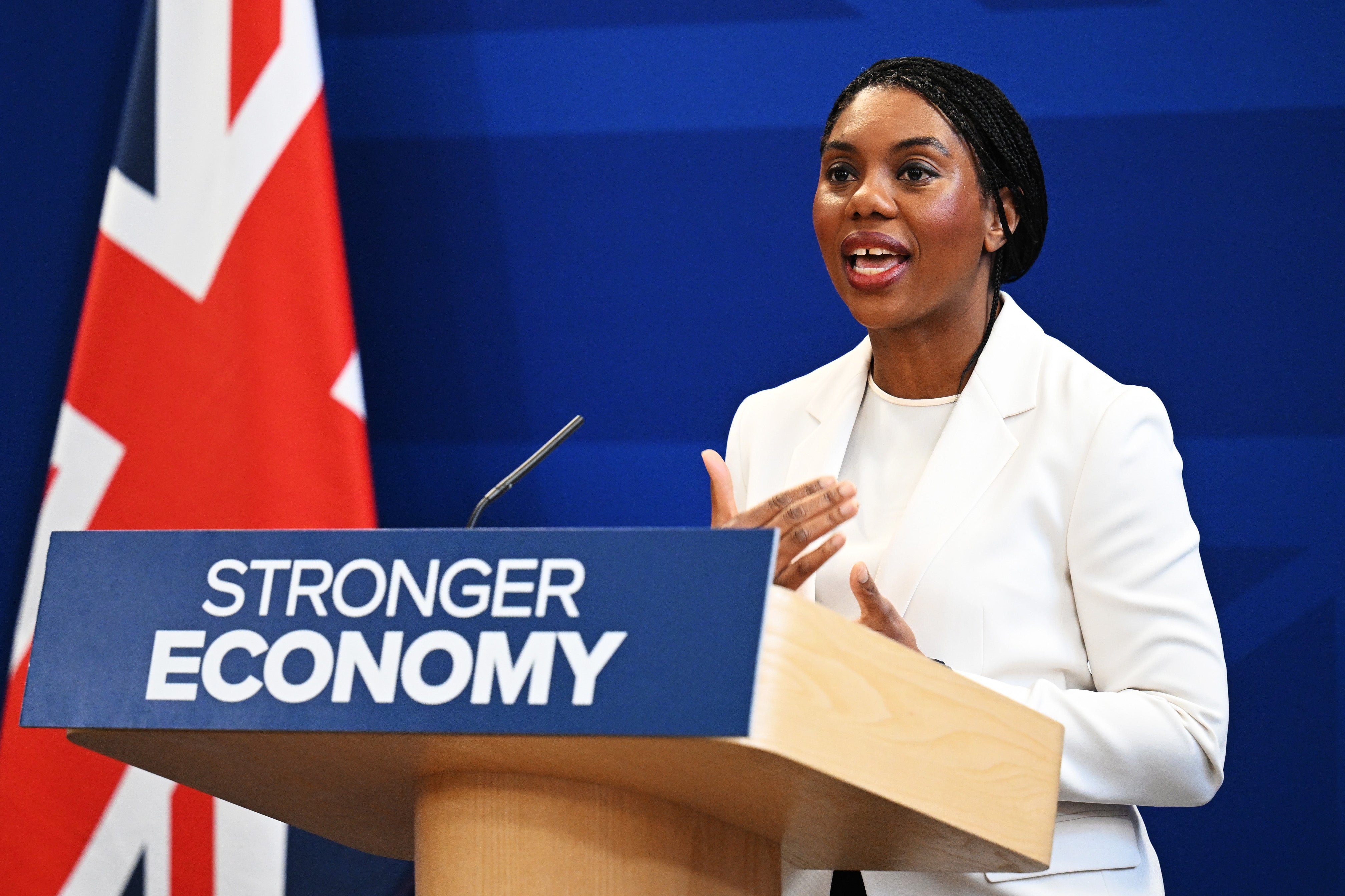 The Tory leader dubbed both Reform UK and Labour as ‘drama queens’ as she sought to reframe her party as one of ‘serious people’