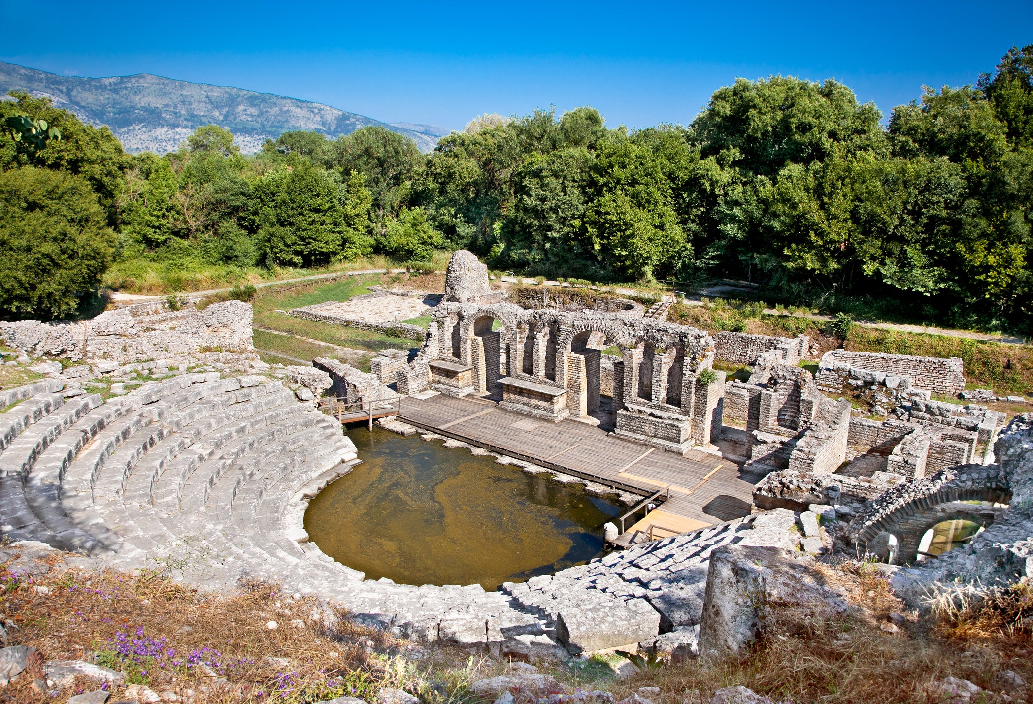 Delve into history at the UNESCO-listed ruins in Butrint