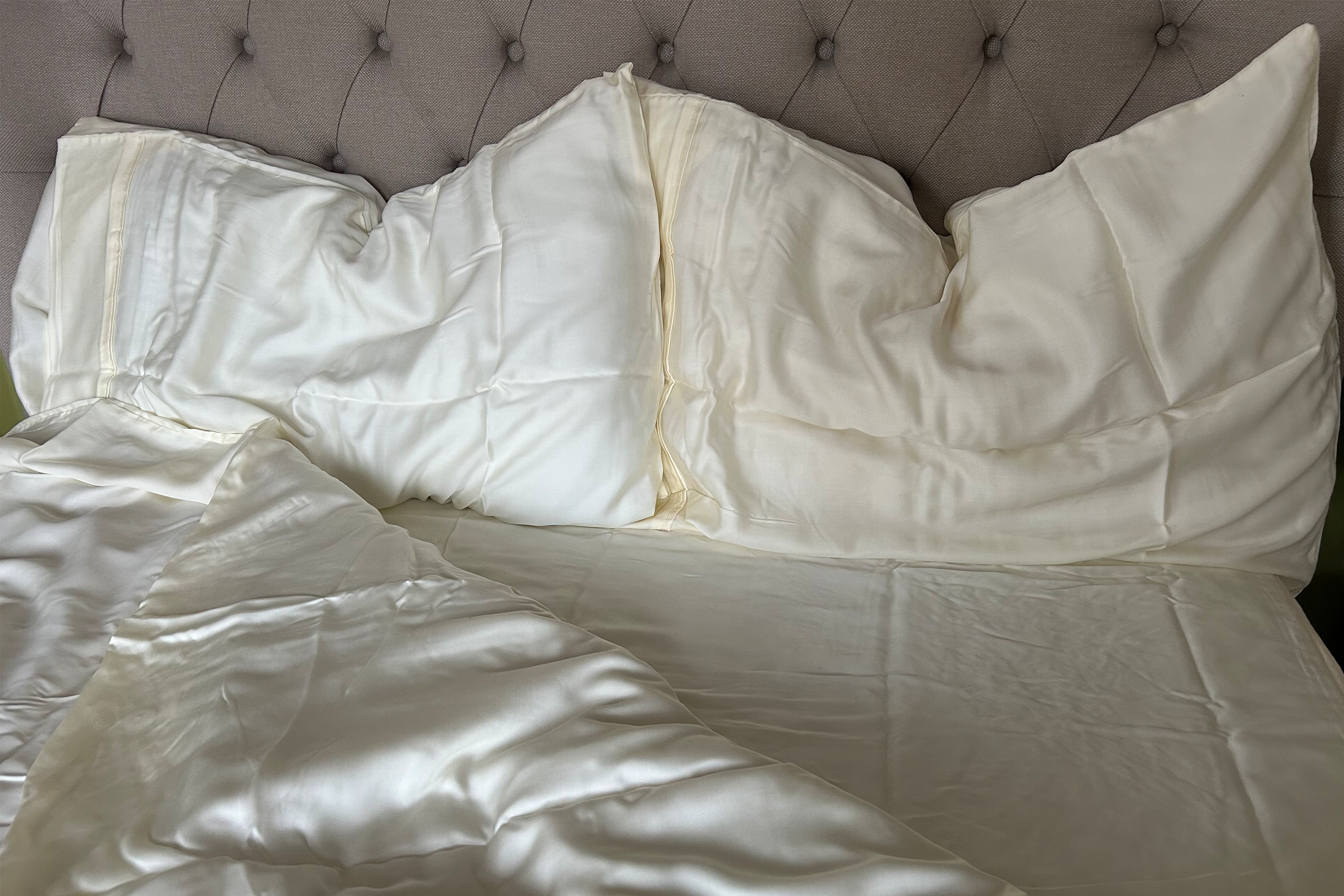 <p>Sleeping on the job, I tested each bamboo sheet by assessing its softness, breathability and overall comfort over the course of several nights</p>