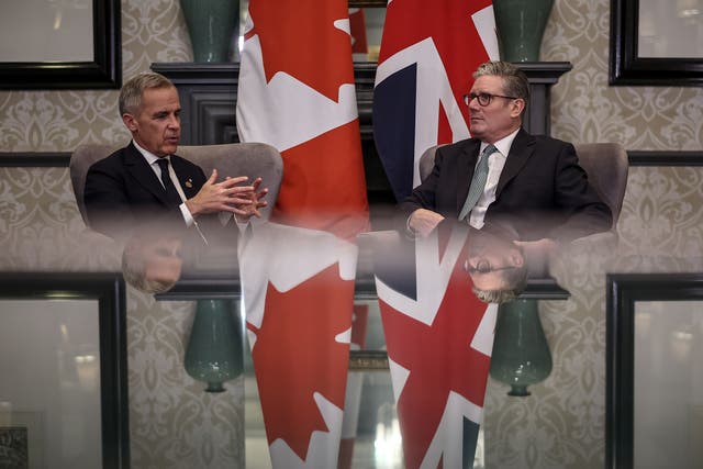 Sir Keir Starmer and Mark Carney (PA)