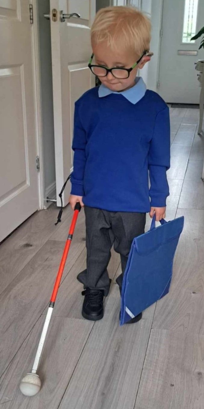 Harvey lost a space at a special school while mother Kimberly waited for an EHCP