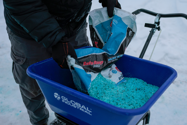 <p>St. Louis city officials said Friday’s free salt supply for residents vanished within hours, and Saturday’s refill lasted just 30 minutes. They say commercial trucks take part of the blame</p>