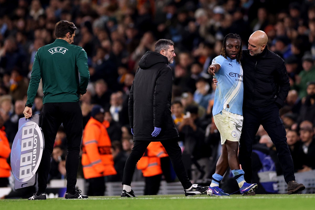 Jeremy Doku’s early exit against Galatasaray hits Man City with fresh injury blow Jeremy Doku’s early exit against Galatasaray hits Man City with fresh injury blow