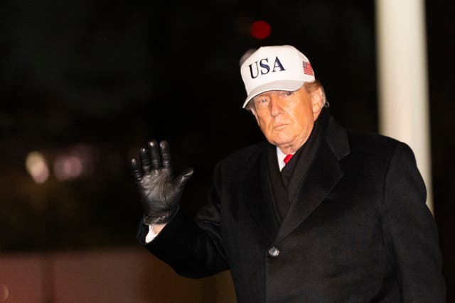 <p>President Donald Trump waves as he walks from Marine One after at the White House, Jan 27, 2026</p>
