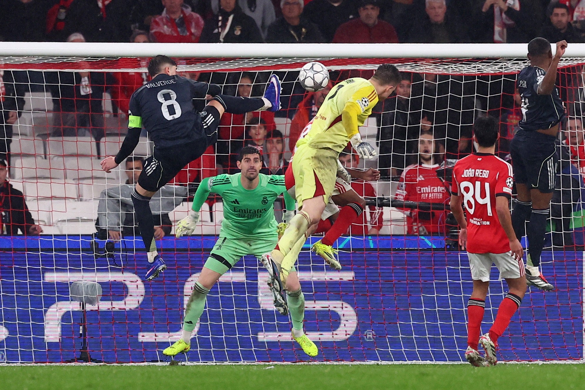 Anatoliy Trubin’s header has kept Benfica alive in the Champions League