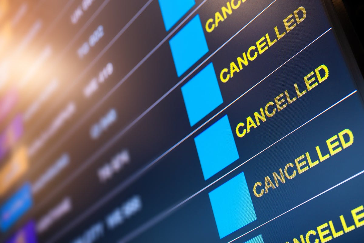 This airport had the highest number of cancellations in the UK last year