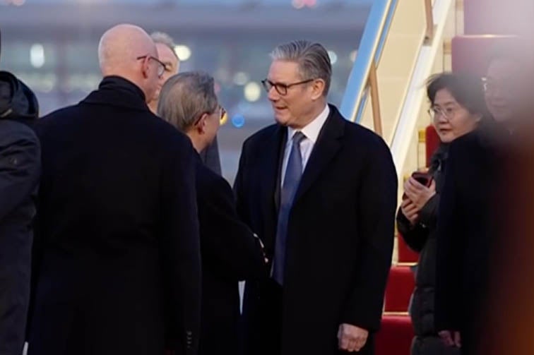 Starmer lands in Beijing after claiming that engaging with China will make UK richer and safer