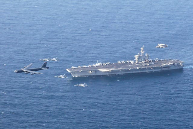 <p>The USS Abraham Lincoln (US Navy via AP)</p>