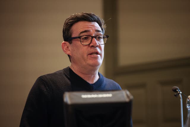 <p>Mayor of Greater Manchester Andy Burnham was blocked from standing in the by-election (PA)</p>