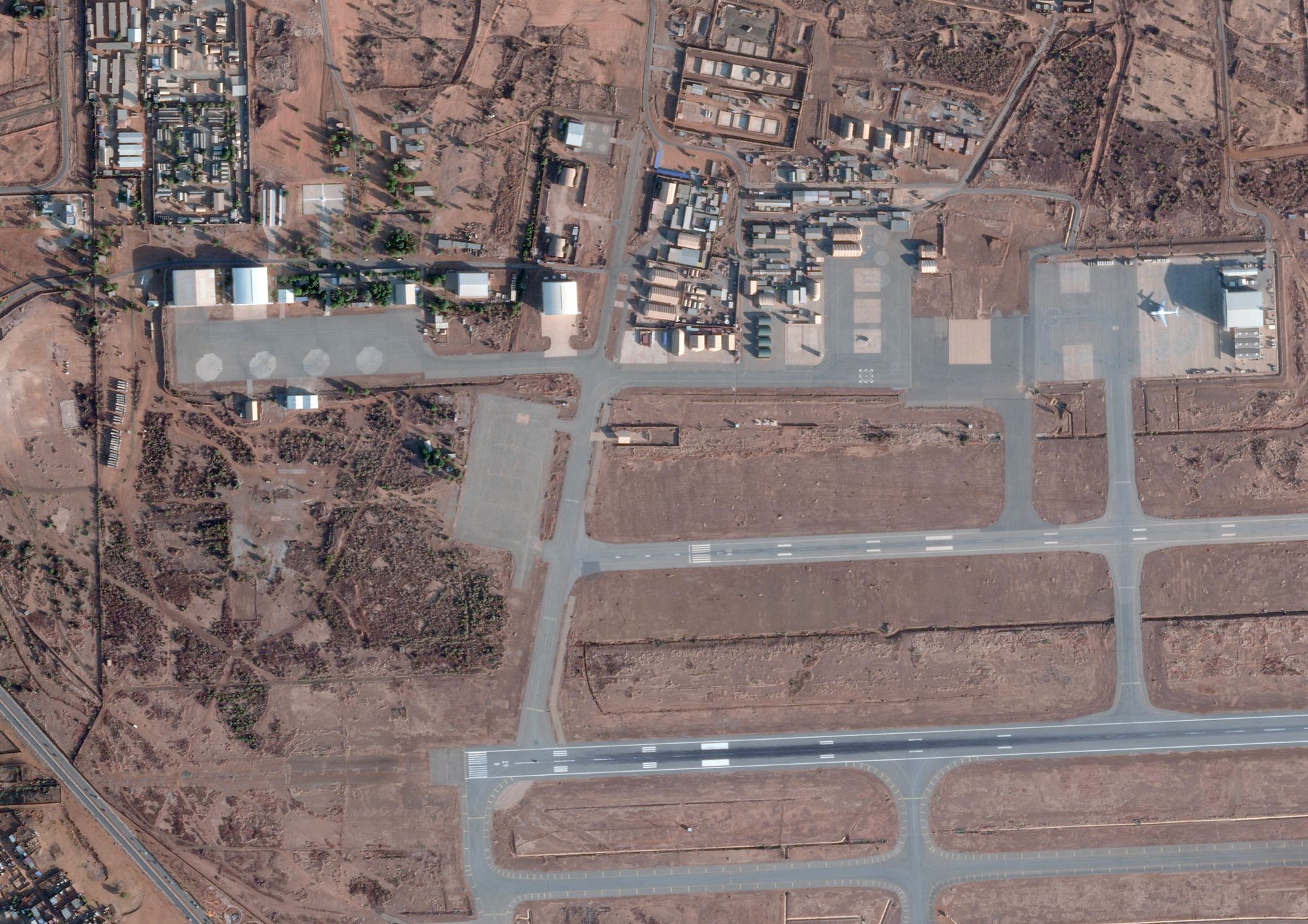 Heavy gunfire and explosions heard around international airport in reported ‘terrorist attack’