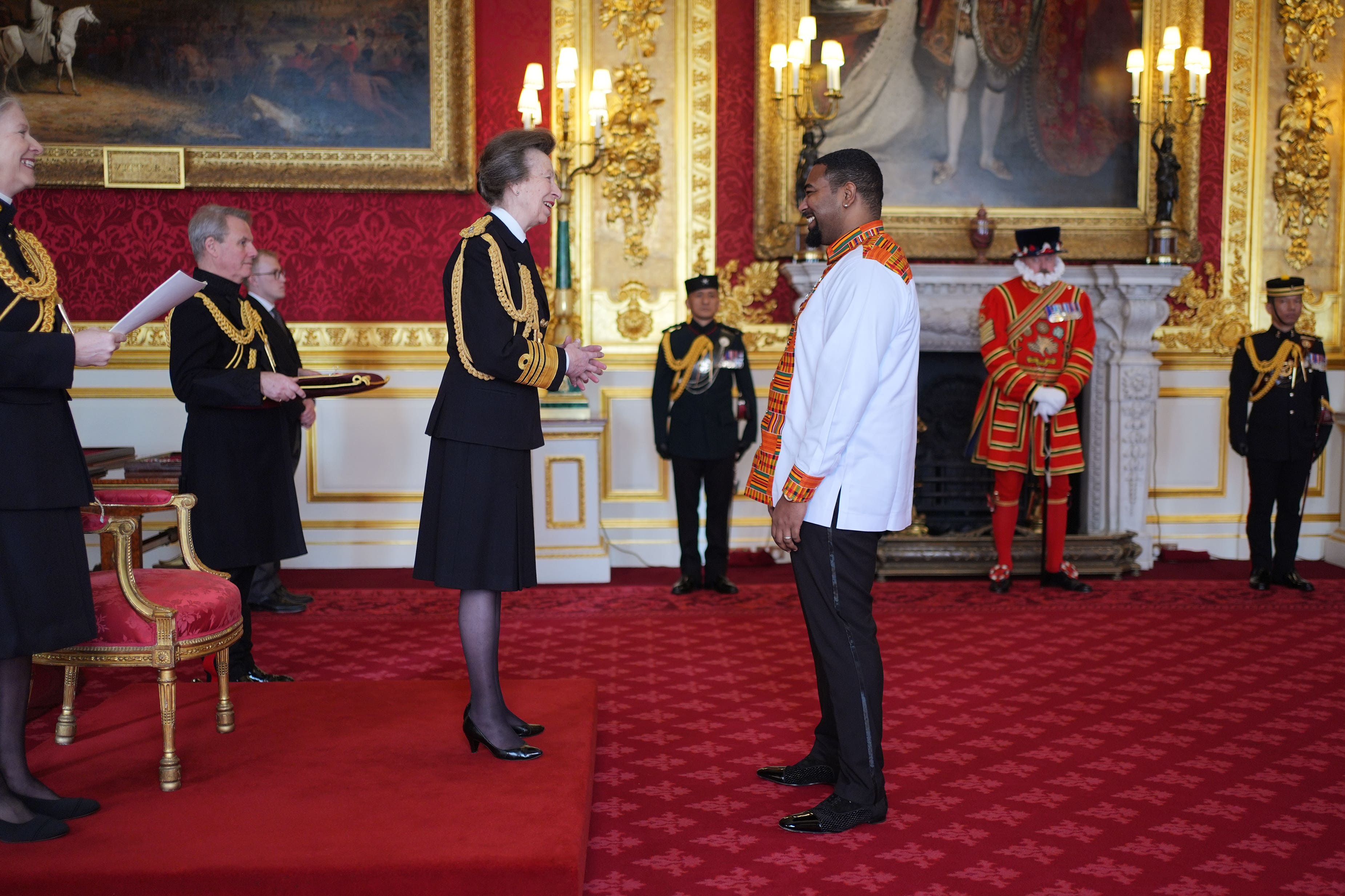 Bhishma Asare, founder of Rap Therapy, was honoured by the Princess Royal at St James’s Palace
