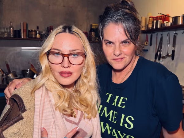 The Queen of Pop with her friend and artist Tracey Emin