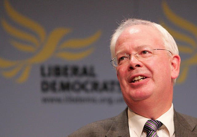 <p>Scotland's former Deputy First Minister Jim Wallace during the Lib Dem conference at The Winter Gardens in Blackpool</p>