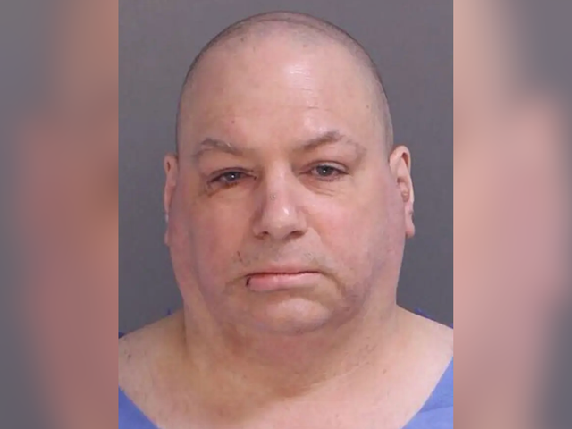 <p>Kevin Carl Castiglia, 55, is accused of fatally stabbing his sister and their elderly parents</p>