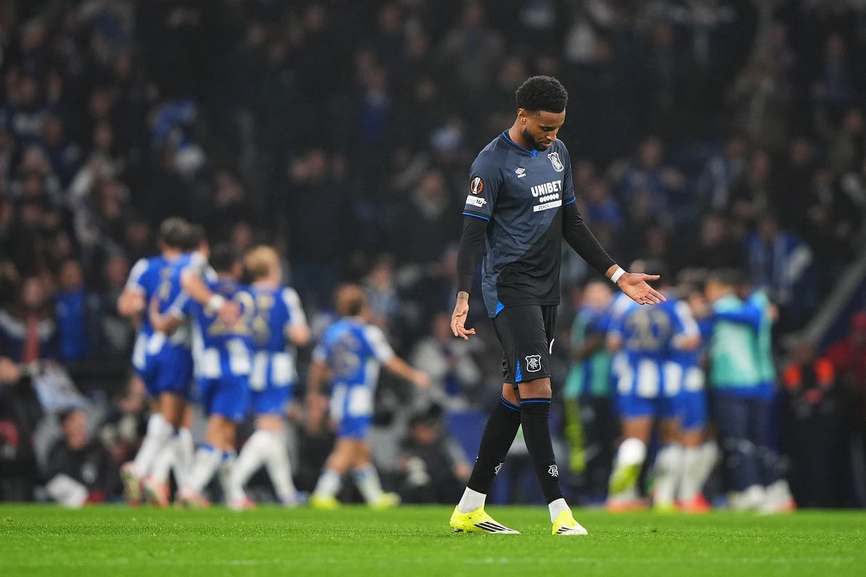 Rangers bow out of Europa League with comeback defeat at Porto | The ...