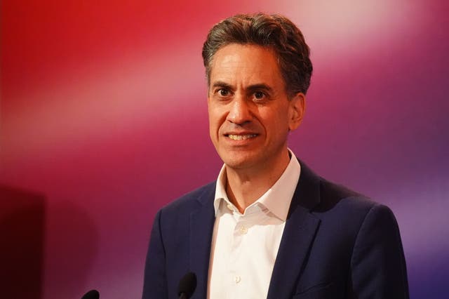 <p>Energy Security and Net Zero Secretary Ed Miliband signed the agreement on Monday (James Manning/PA)</p>