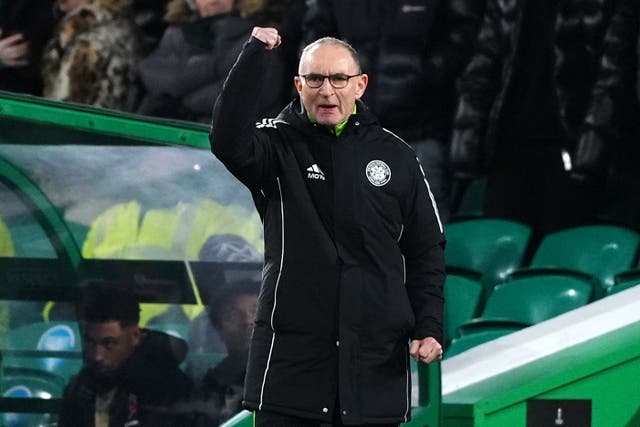 Martin O’Neill was full of praise for Celtic (Andrew Milligan/PA).