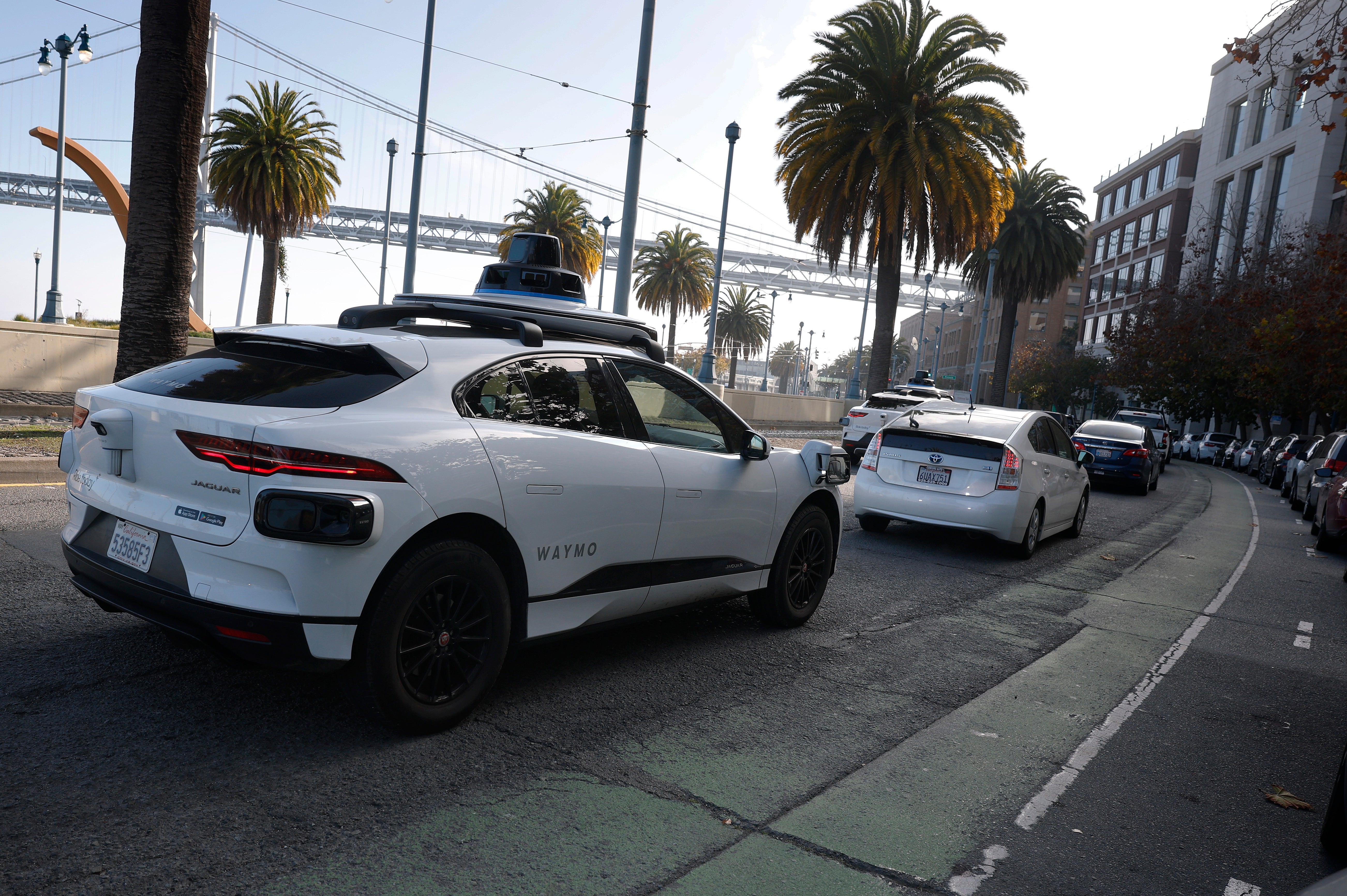 The child had run into the street behind a double-parked SUV before getting struck, according to federal regulators