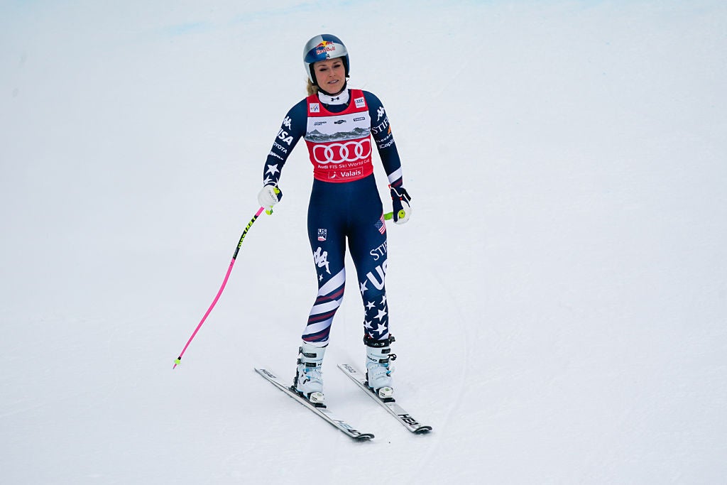 Lindsey Vonn says &lsquo;Olympic dream is not over&rsquo; despite injury scare in final race before Games