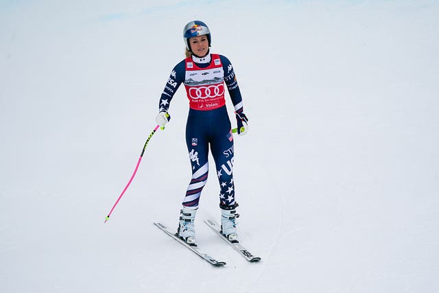 <p>Vonn crashed out of her final downhill race before the Winter Olympics</p>