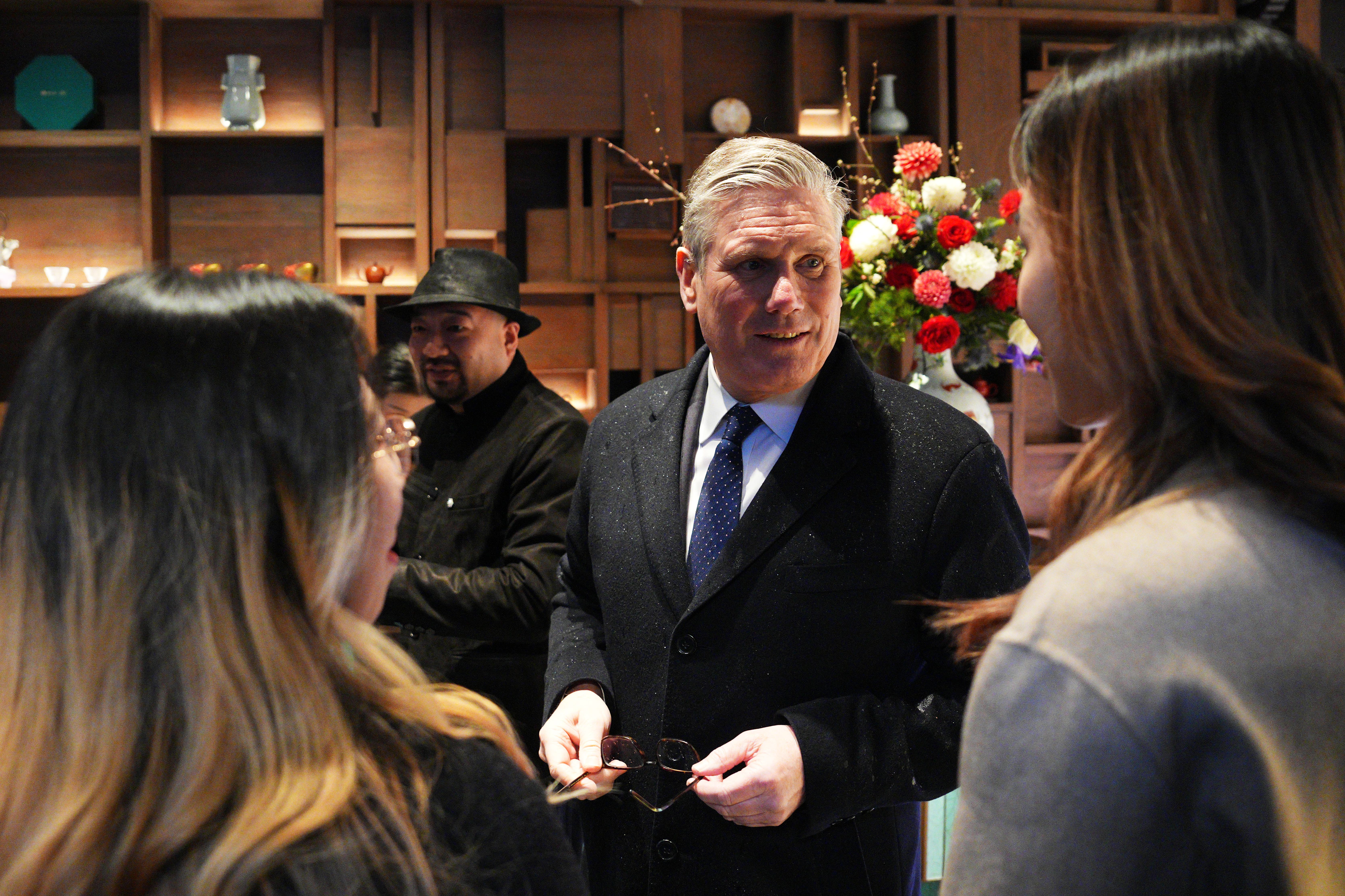 Prime Minister Sir Keir Starmer during a visit to Yuyuan Gardens in Shanghai (Carl Court/PA)