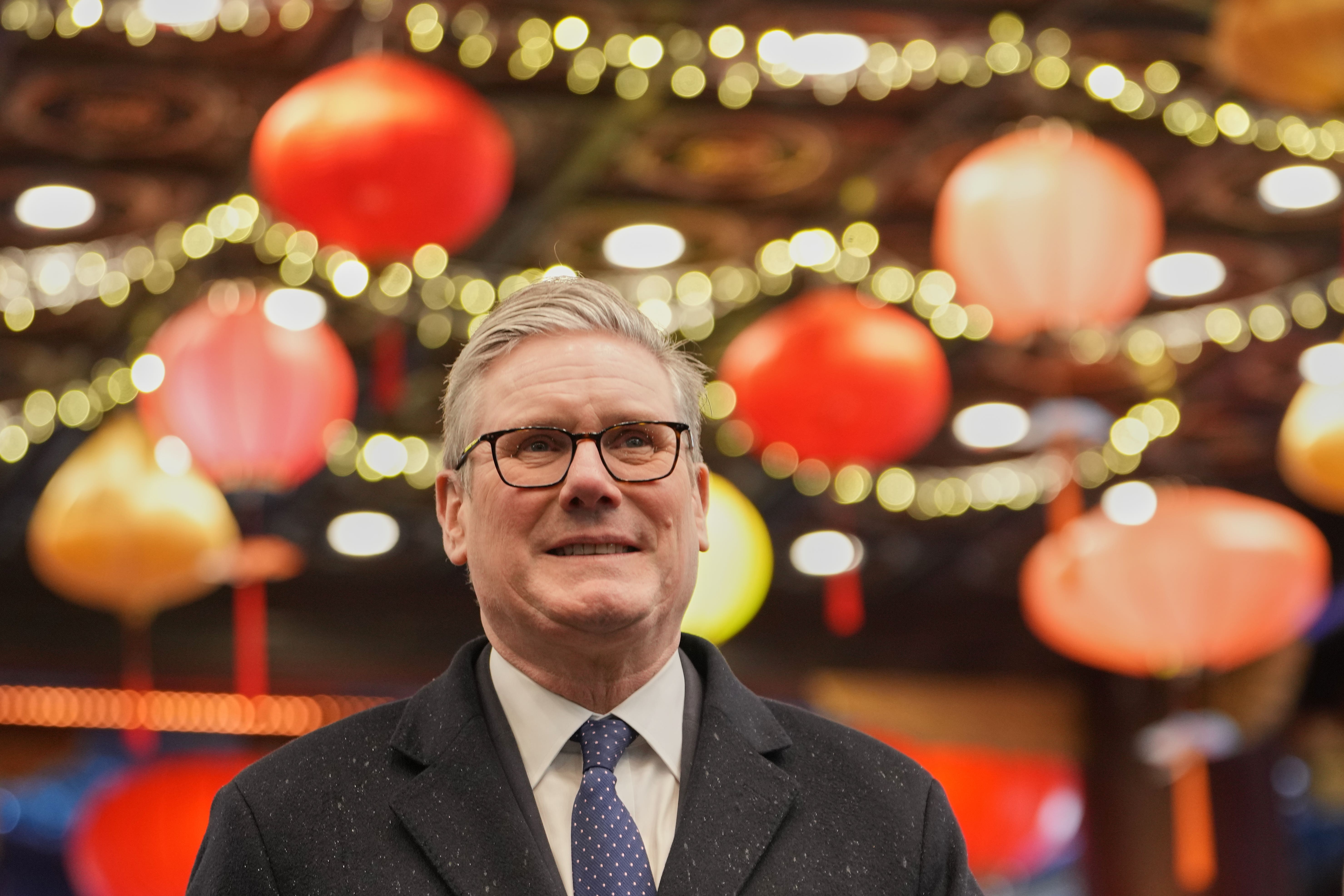 <p>Prime minister Keir Starmer during a visit to Yuyuan Gardens in Shanghai, China</p>
