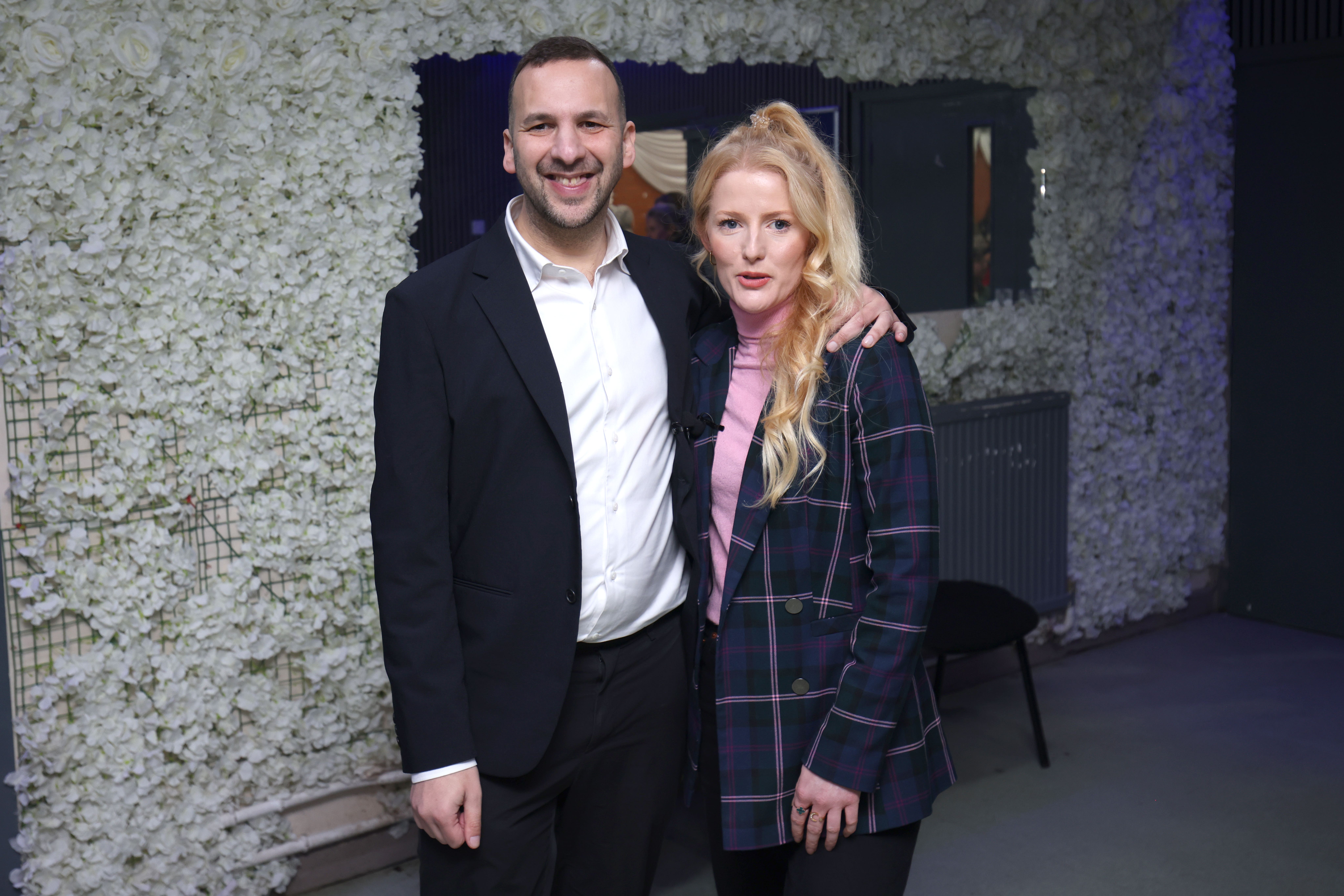 Green Party leader Zack Polanski after announcing Hannah Spencer (right) as the party’s candidate for the Gorton and Denton by-election (James Speakman/PA)