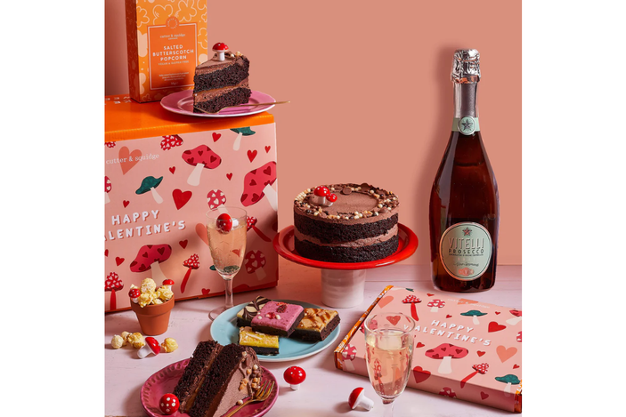 Cutter & Squidge luxury Valentine's Day hamper