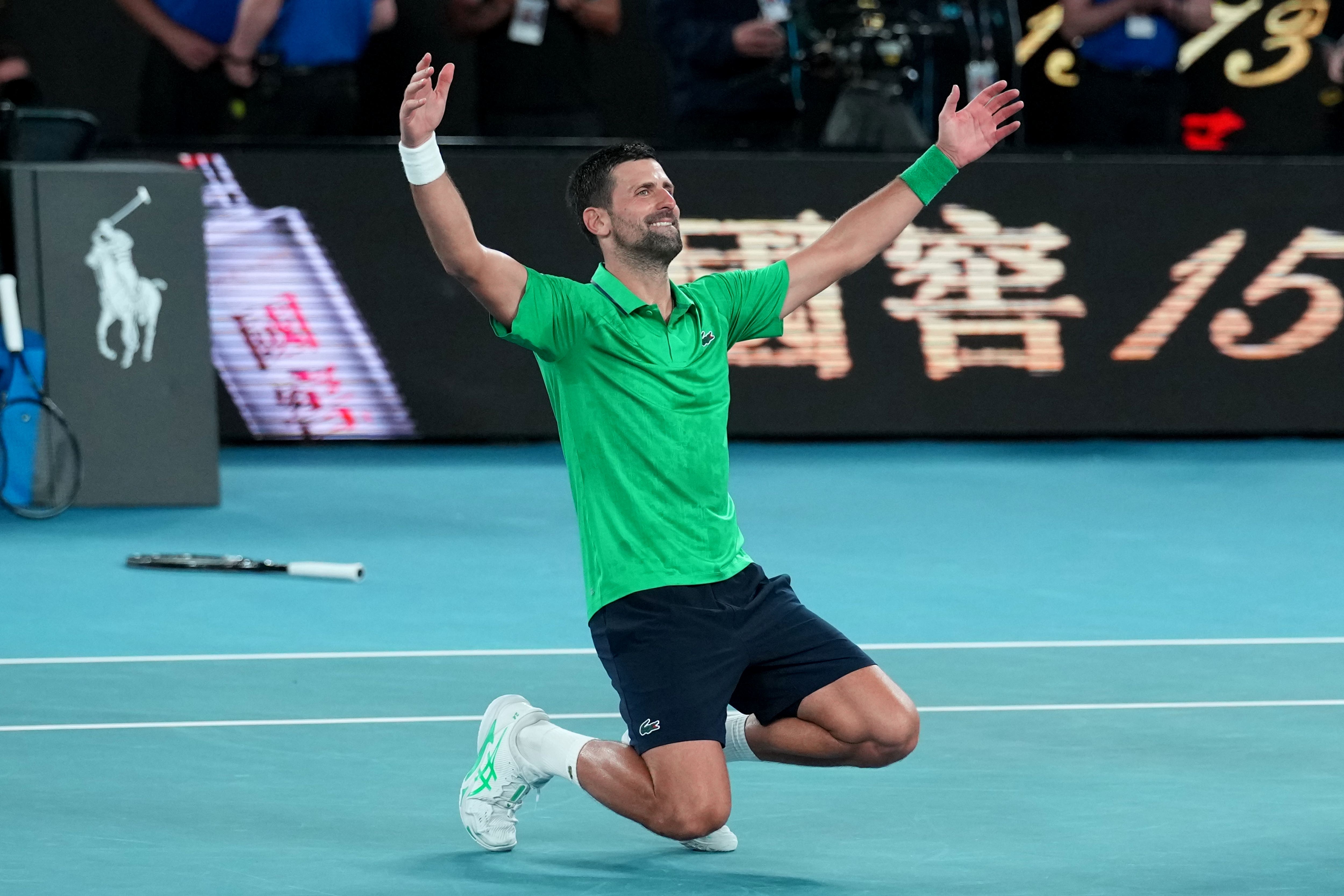 Novak Djokovic claims epic win over Jannik Sinner to reach Australian Open final | The Independent