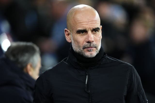 Pep Guardiola missed media duties ahead of his side’s trip to Tottenham (Nick Potts/PA)