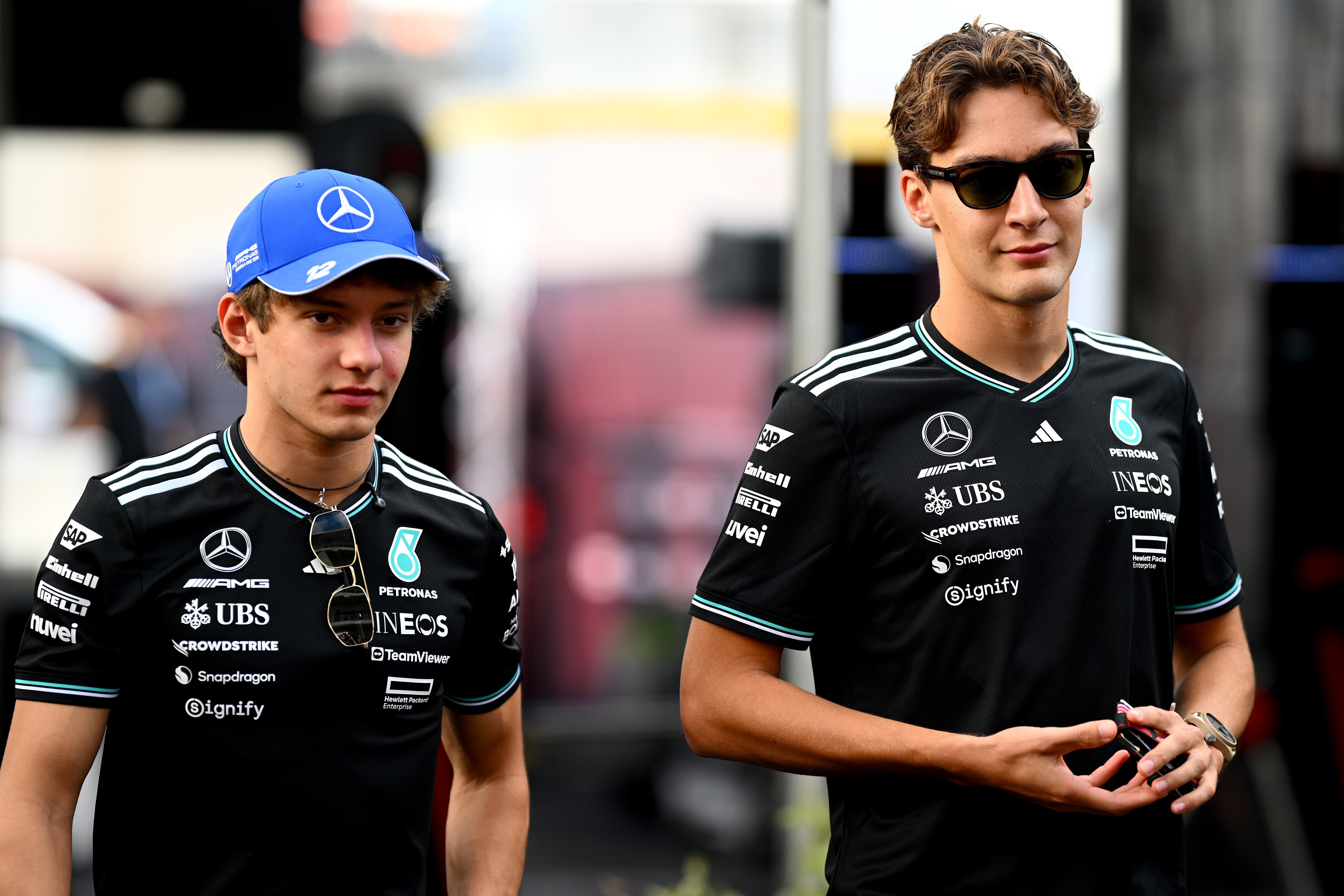 Kimi Antonelli and George Russell will be present