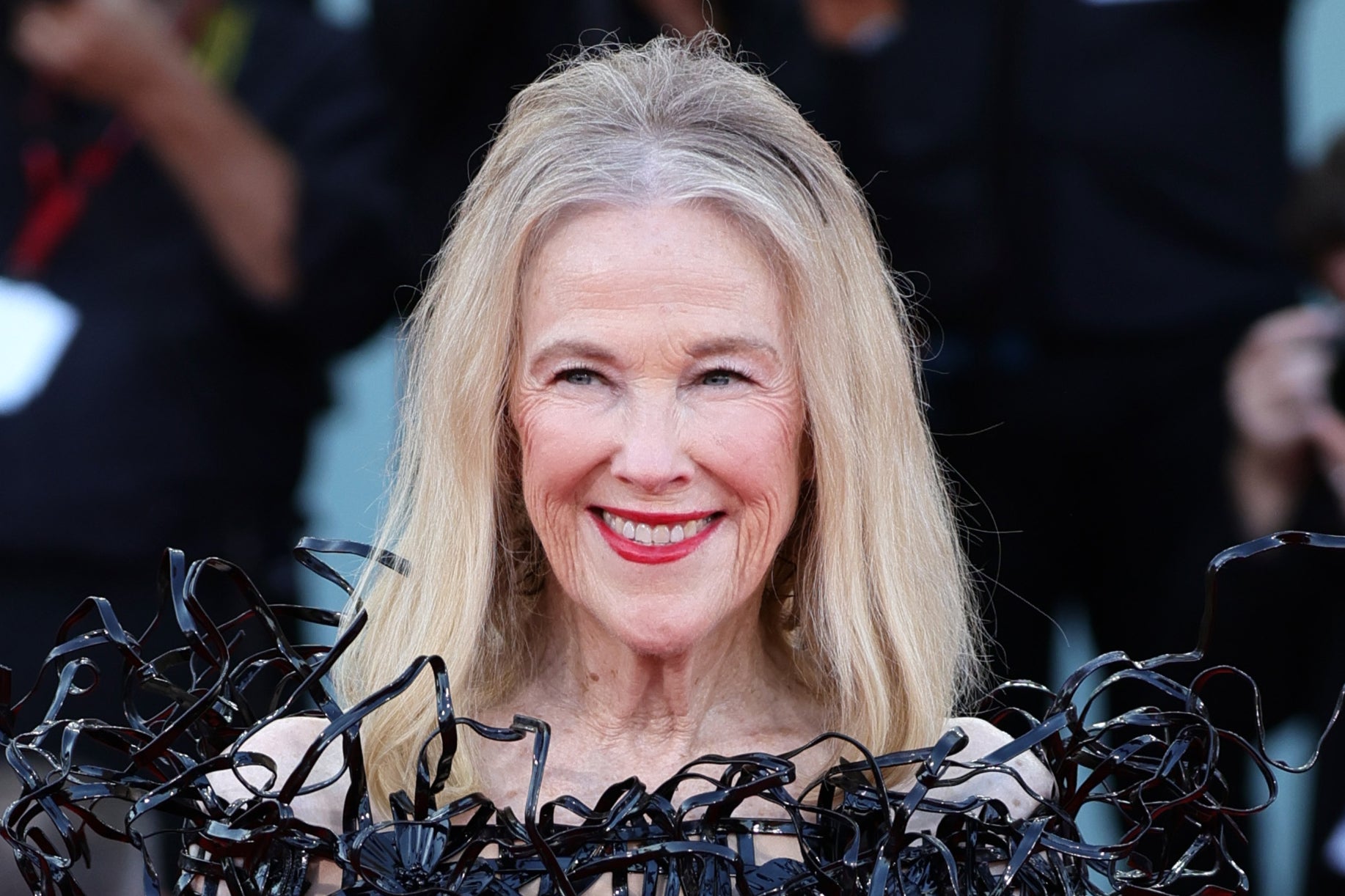 <p>Catherine O'Hara, who has died at the age of 71, pictured in 2024 at the premiere of 'Beetlejuice Beetlejuice' at the Venice International Film Festival</p>