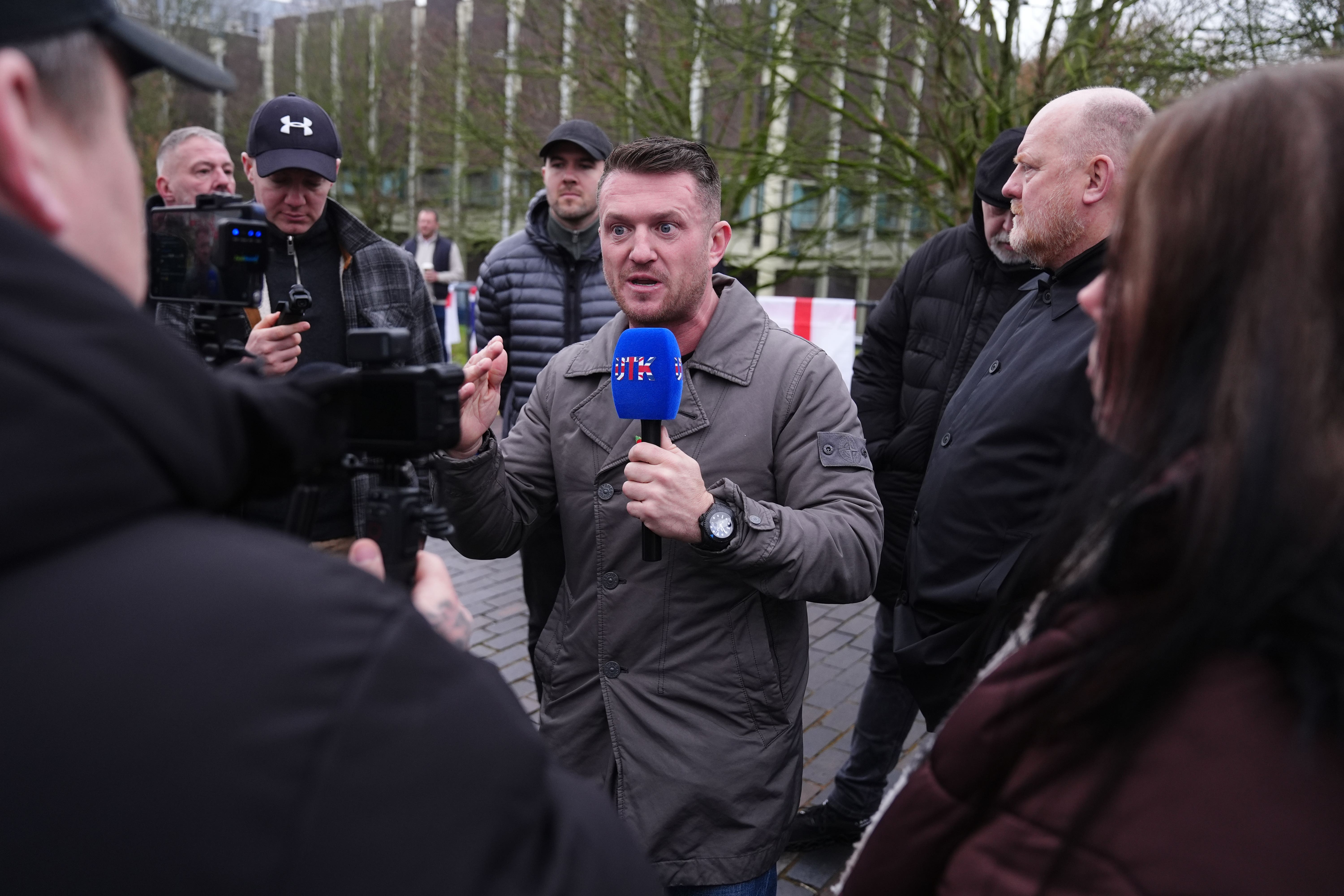 Tommy Robinson (Jacob King/PA)