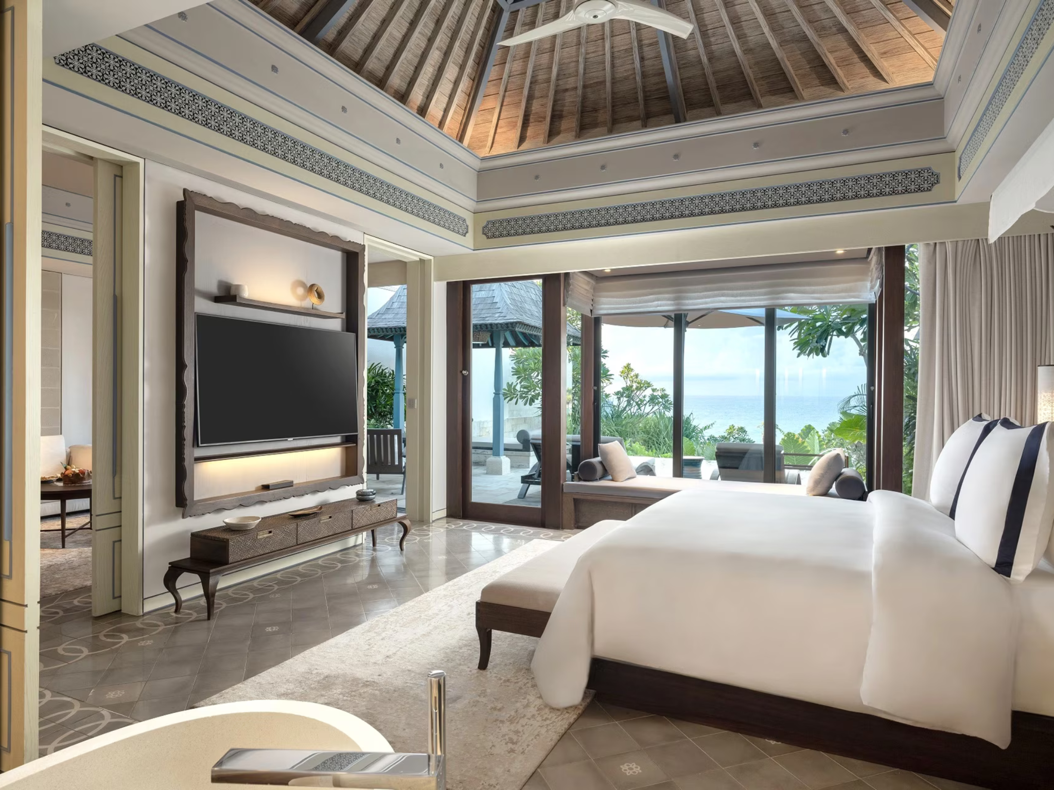 The villas are modern and spacious