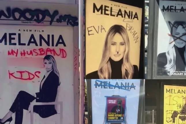 City moves buses with Melania Trump movie ads after vandalism
