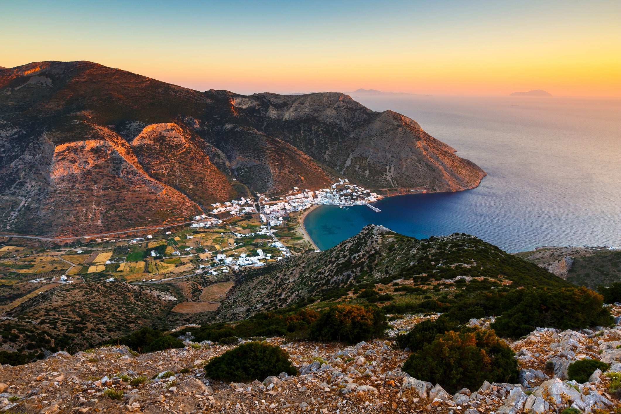 Sifnos is foodie heaven — it’s where Greece’s most influential chef was born. Pictured is the village of Kamares
