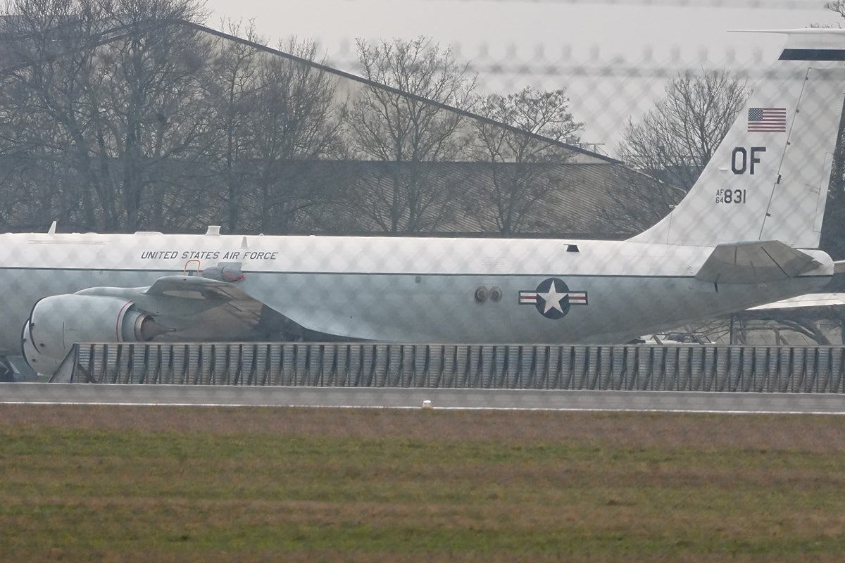 US plane dubbed the nuke sniffer' lands in UK amid growing tensions with Iran