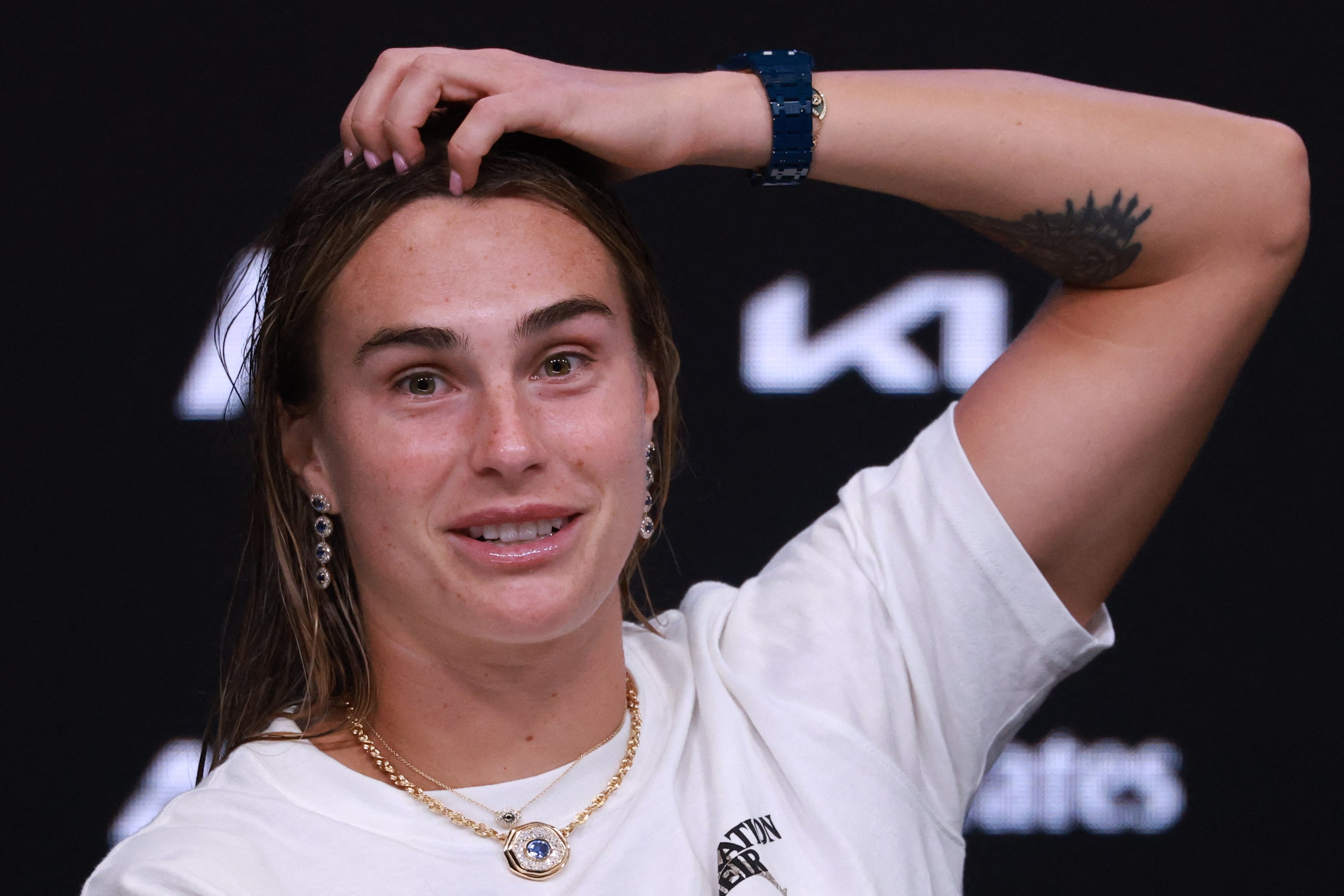 Sabalenka was magnanimous in defeat despite being in control of the third set