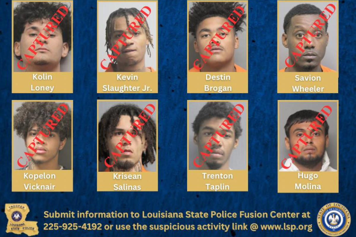Eight prisoners – including four accused of murder – recaptured after major jail break in Louisiana Eight prisoners – including four accused of murder – recaptured after major jail break in Louisiana