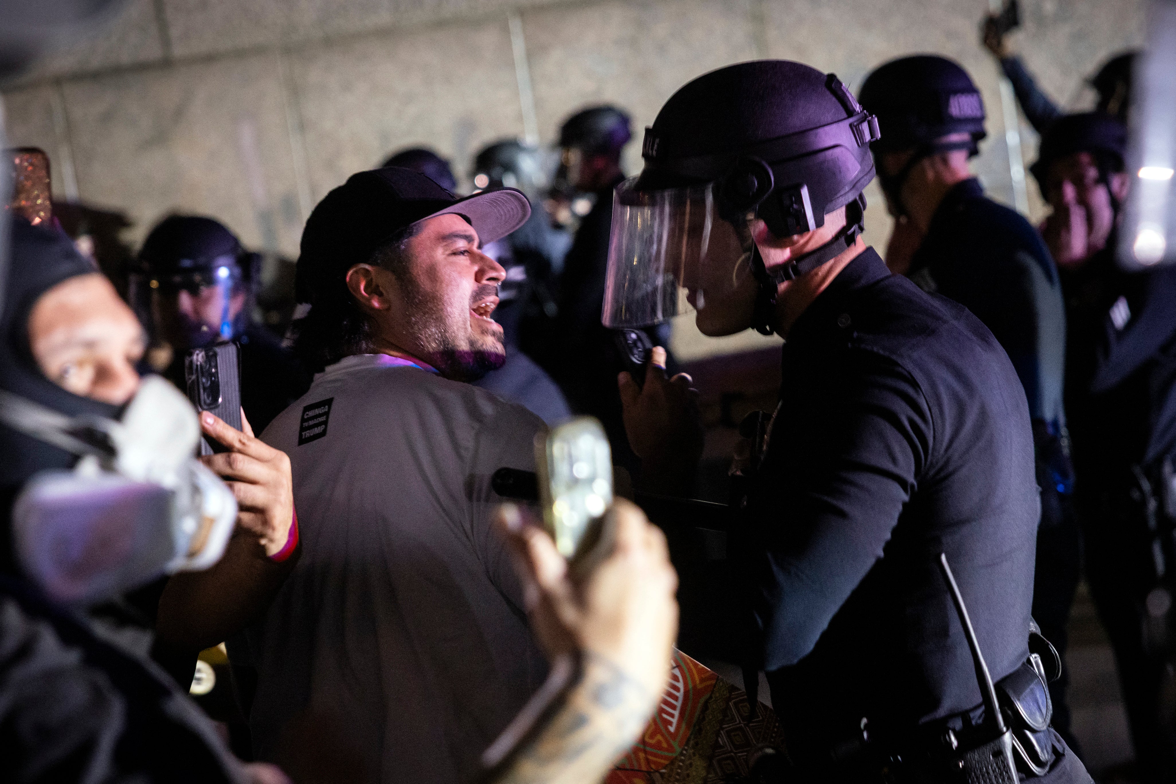 Minnesota ICE protests live: Trump says DHS won&rsquo;t intervene in &lsquo;riots&rsquo; in Democratic-led cities as protesters march throughout US