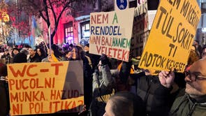 Hungary Roma Protest