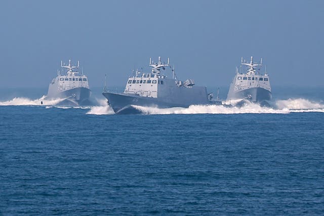 <p>Taiwanese missile boats take part in spring military drills at the Tsoying Naval Base in Kaohsiung on 29 January 2026</p>