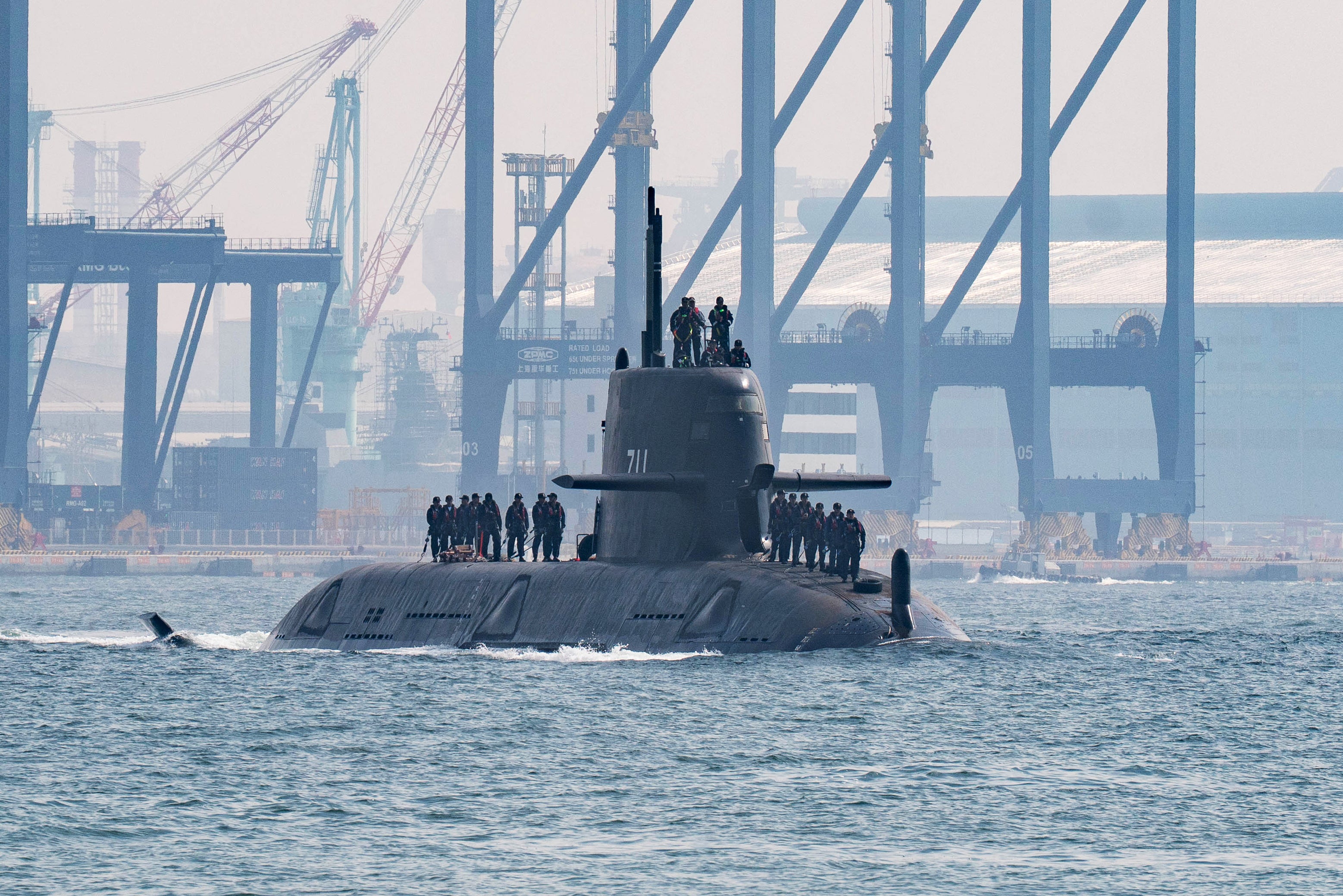 Taiwan's first domestically built defence submarine Narwhal