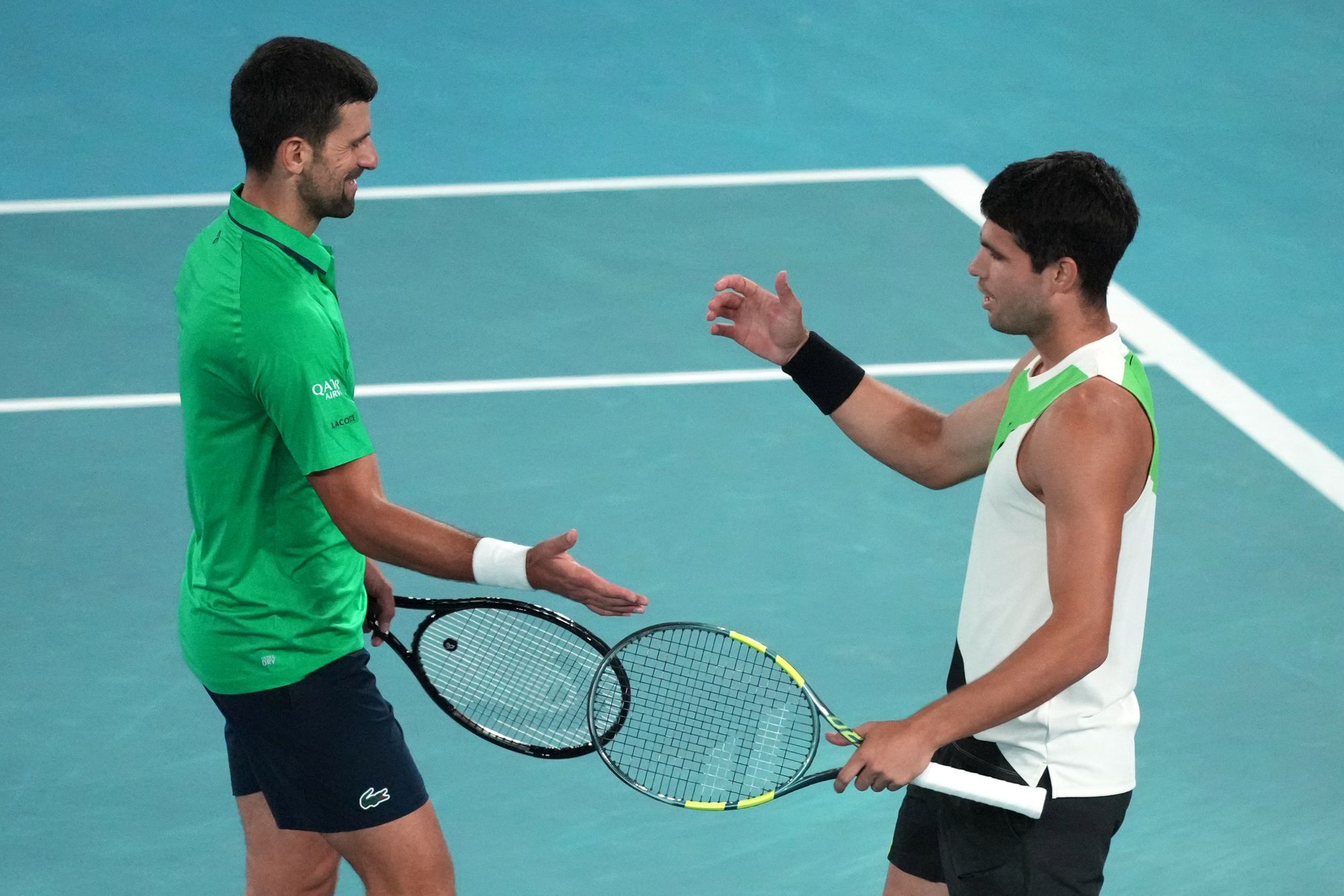 Alcaraz denied Djokovic in his own bid to make tennis history, overturning his opponent’s fast start to win 2-6 6-2 6-3 7-5